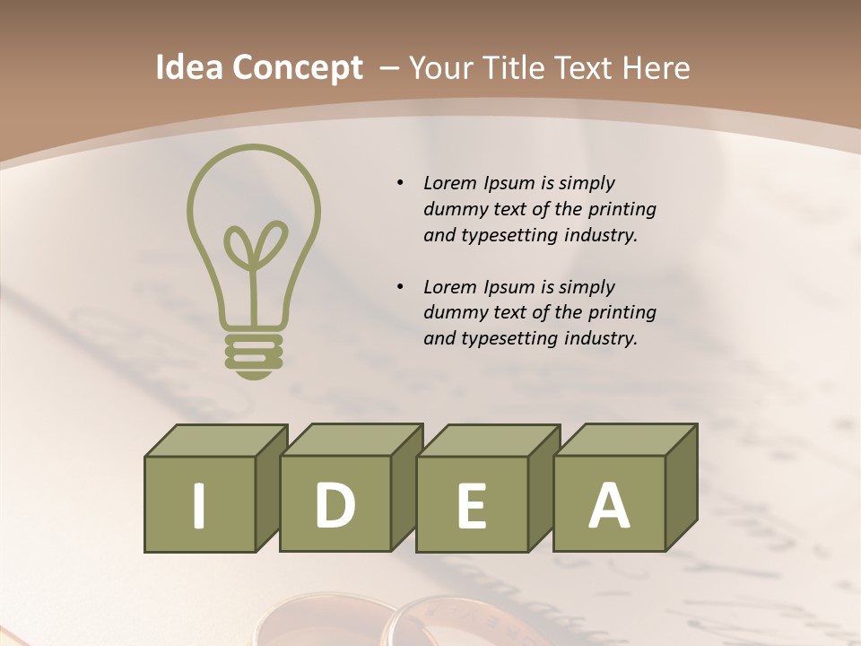 Congratulations Close Up Paper PowerPoint Template