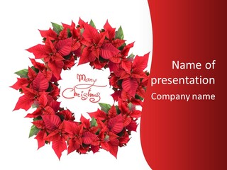 Christmas Wreath PowerPoint Template