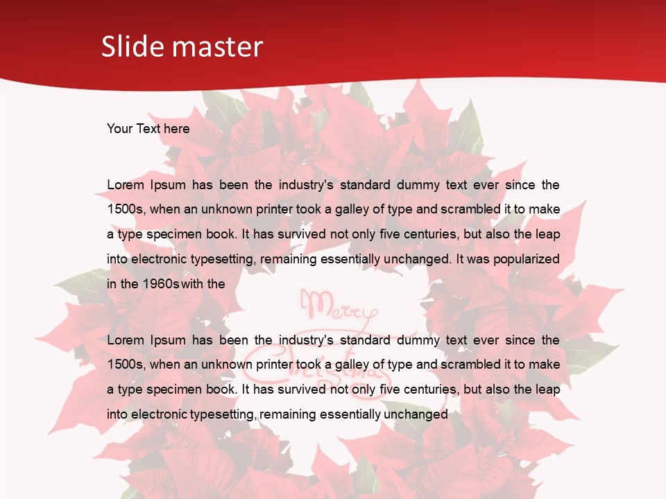 Christmas Wreath PowerPoint Template