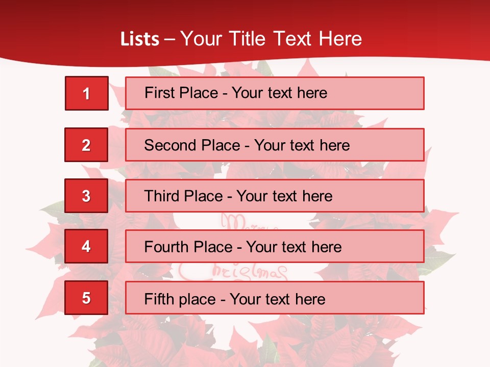 Christmas Wreath PowerPoint Template