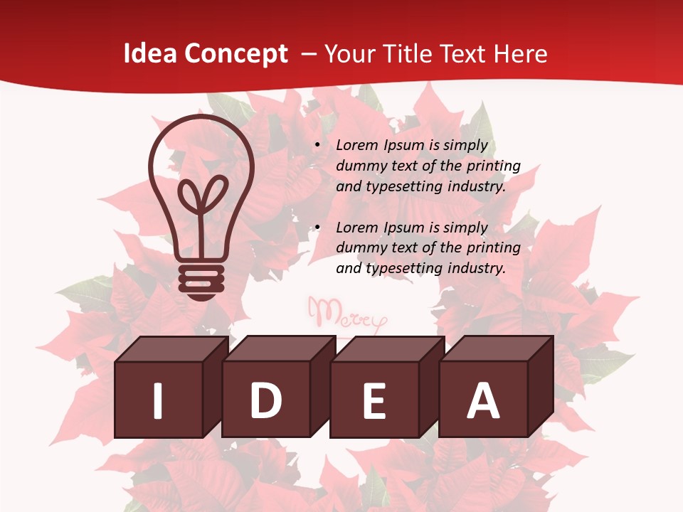 Christmas Wreath PowerPoint Template