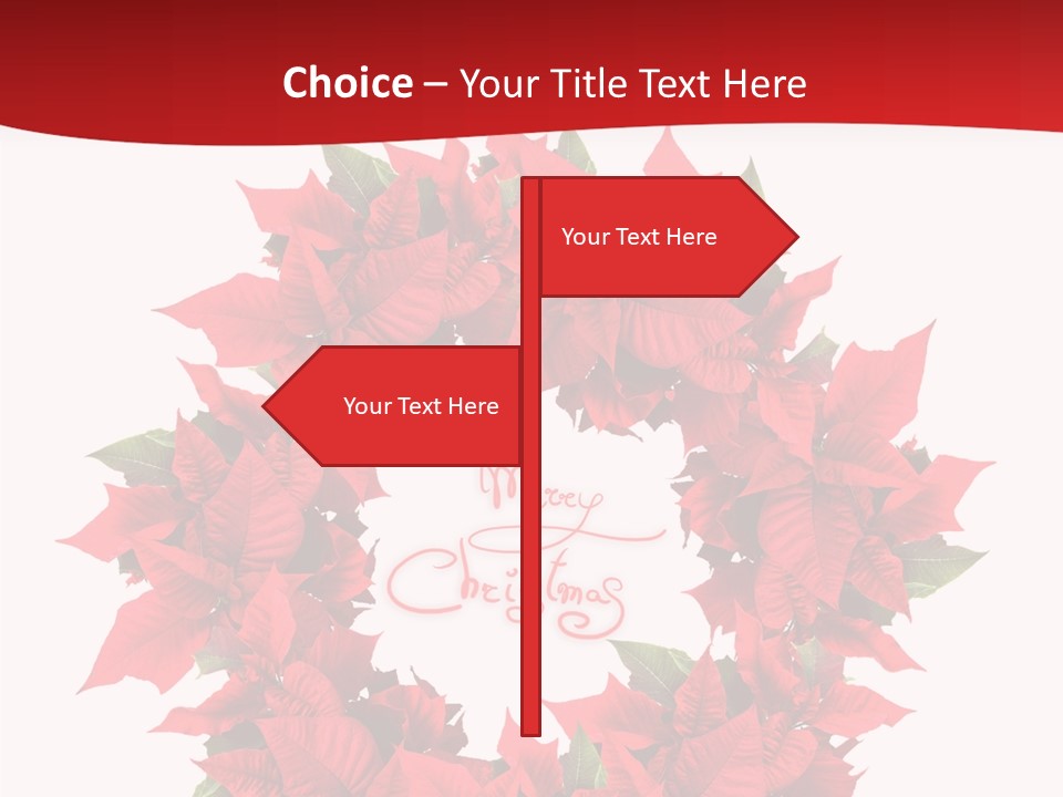 Christmas Wreath PowerPoint Template