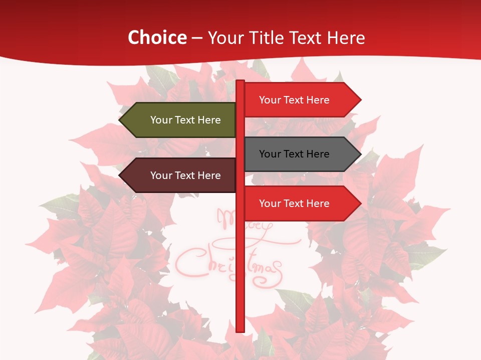 Christmas Wreath PowerPoint Template