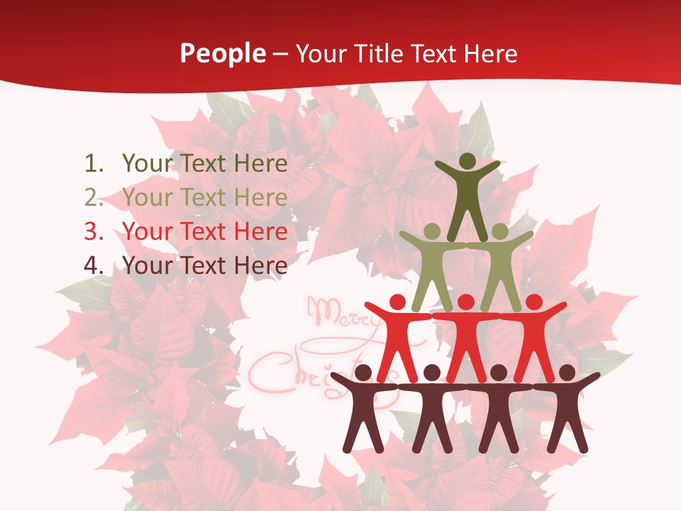 Christmas Wreath PowerPoint Template