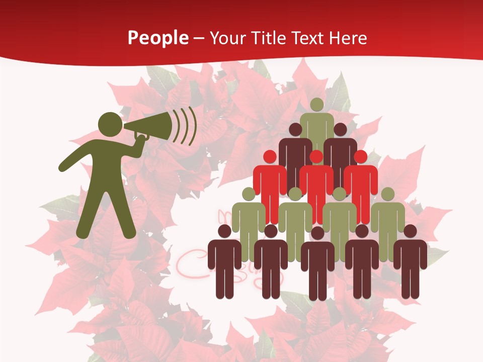 Christmas Wreath PowerPoint Template