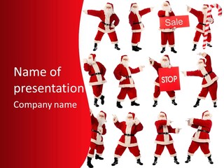 Fur New Santa PowerPoint Template