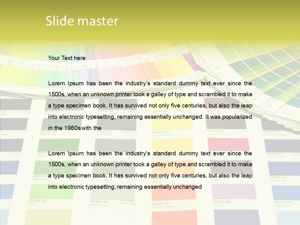 Cmyk Print Proof PowerPoint Template