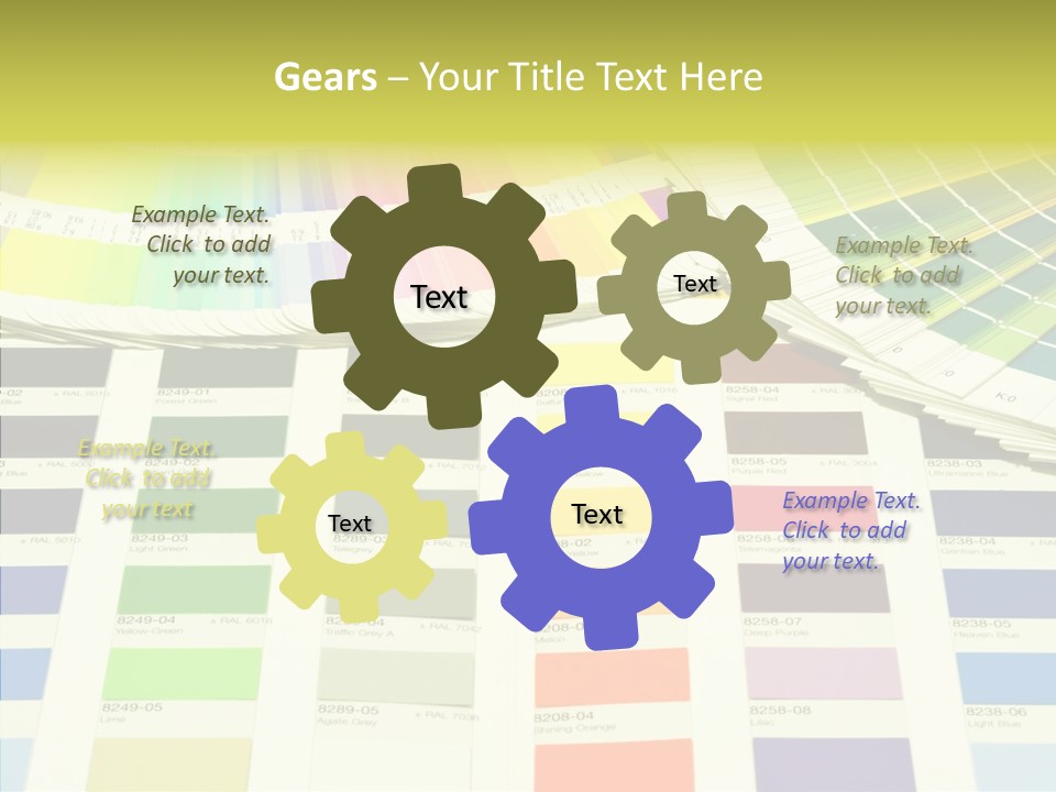 Cmyk Print Proof PowerPoint Template