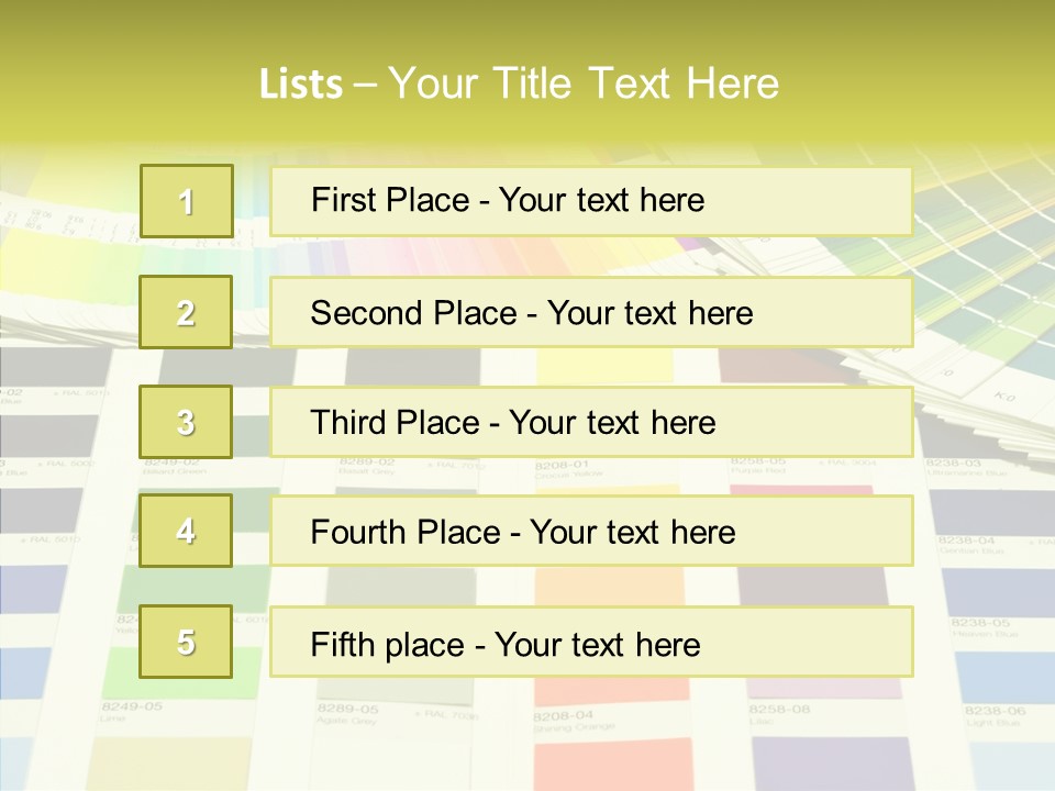 Cmyk Print Proof PowerPoint Template