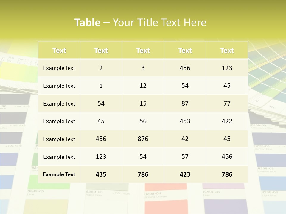 Cmyk Print Proof PowerPoint Template