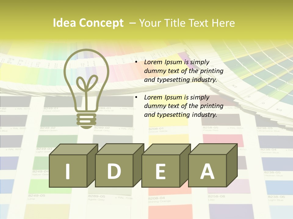 Cmyk Print Proof PowerPoint Template