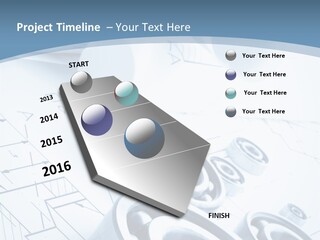 Compass Preliminary Construction PowerPoint Template