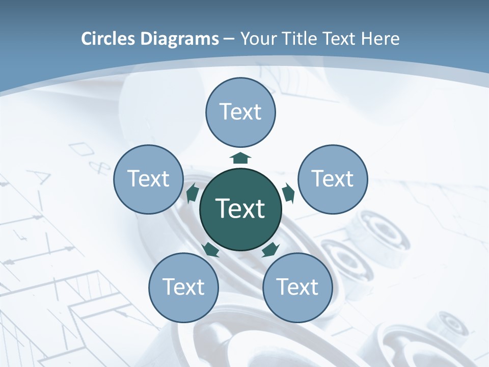 Compass Preliminary Construction PowerPoint Template