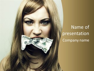 Young Beautiful Finance PowerPoint Template