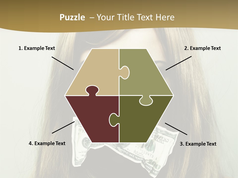 Young Beautiful Finance PowerPoint Template