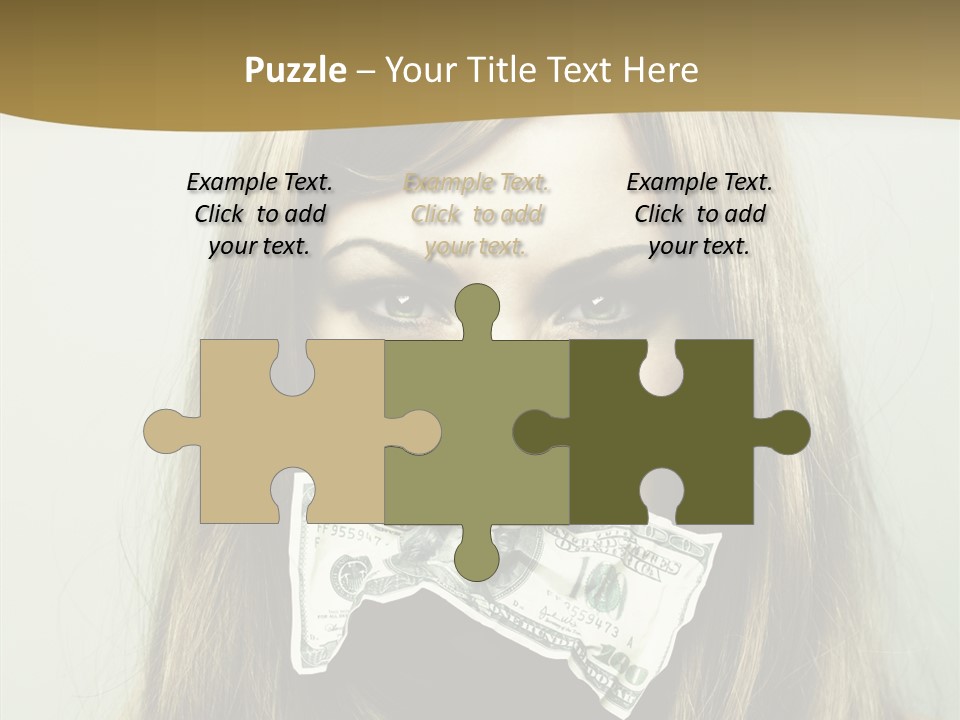 Young Beautiful Finance PowerPoint Template