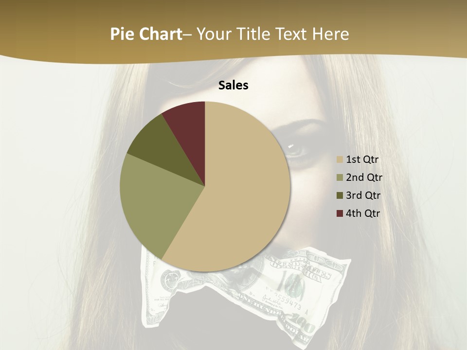 Young Beautiful Finance PowerPoint Template