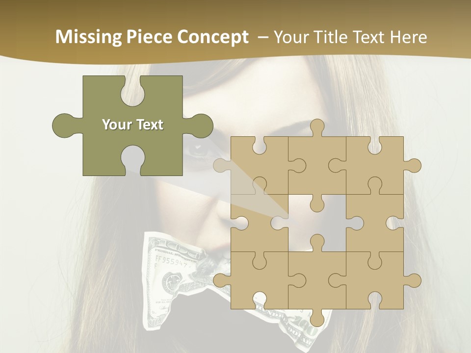 Young Beautiful Finance PowerPoint Template