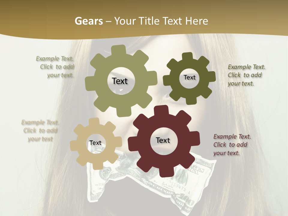 Young Beautiful Finance PowerPoint Template