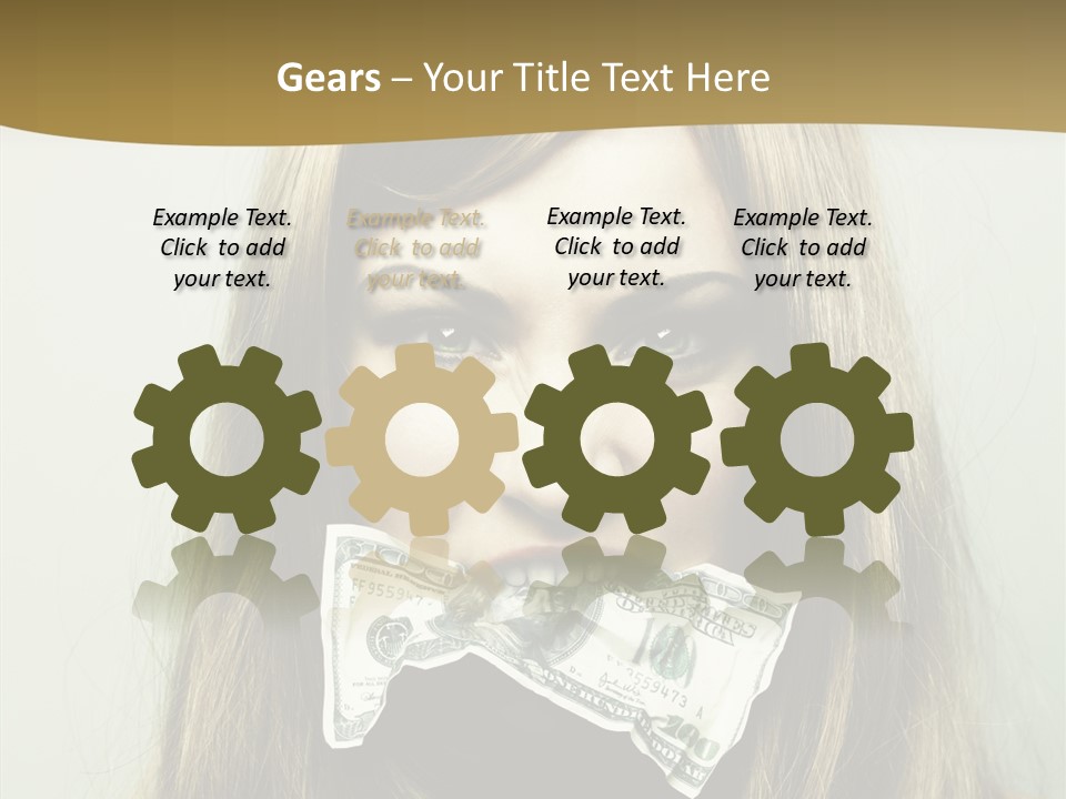 Young Beautiful Finance PowerPoint Template