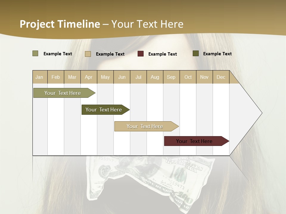 Young Beautiful Finance PowerPoint Template