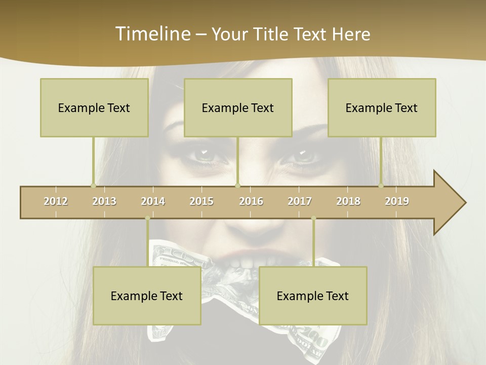 Young Beautiful Finance PowerPoint Template