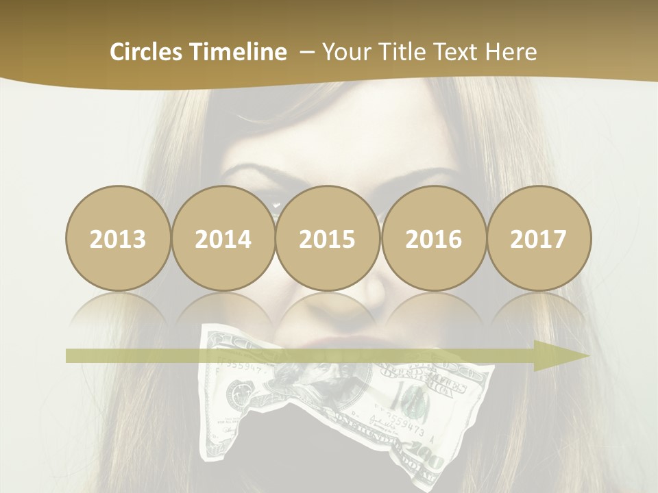 Young Beautiful Finance PowerPoint Template