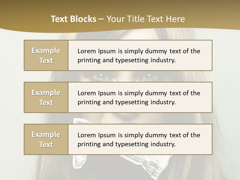 Young Beautiful Finance PowerPoint Template