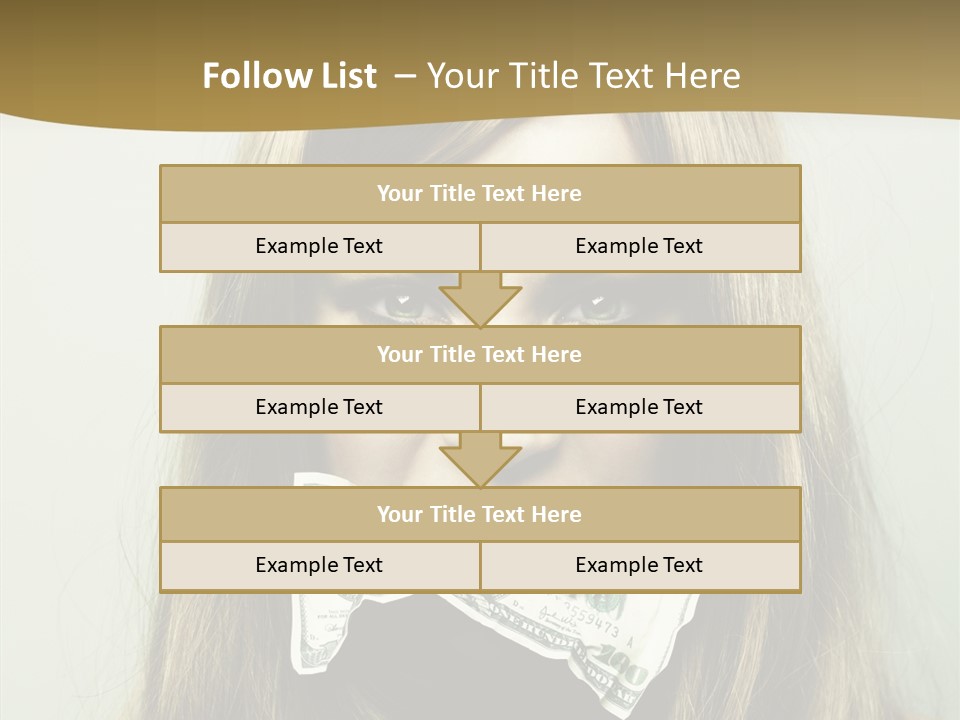 Young Beautiful Finance PowerPoint Template
