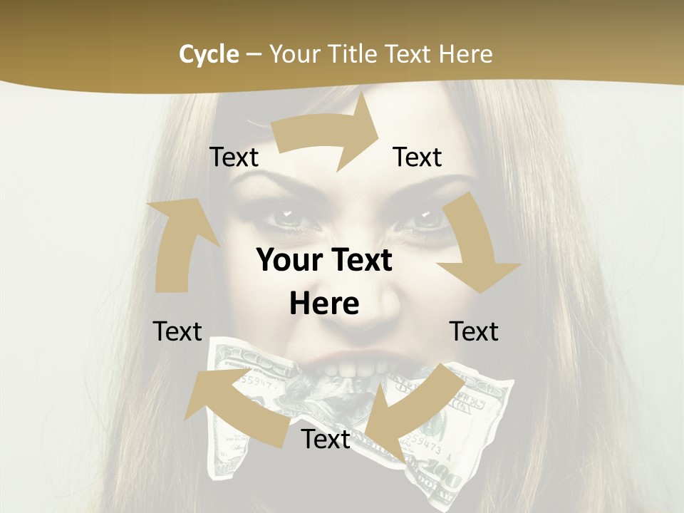 Young Beautiful Finance PowerPoint Template