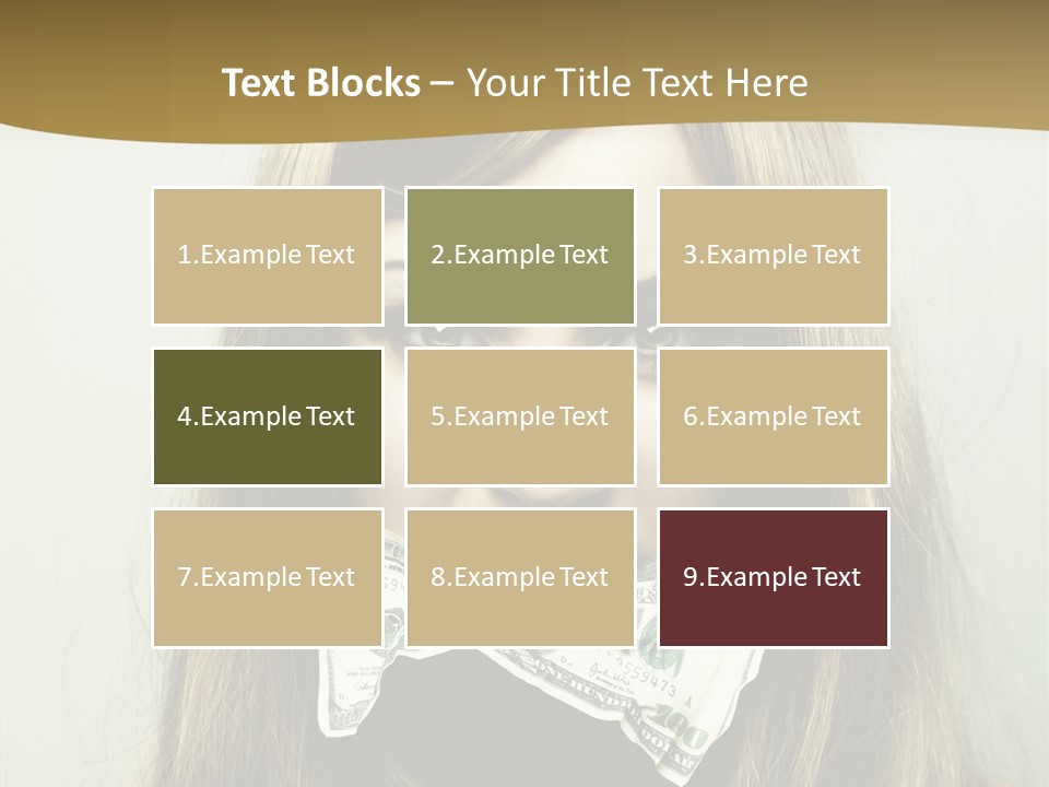 Young Beautiful Finance PowerPoint Template