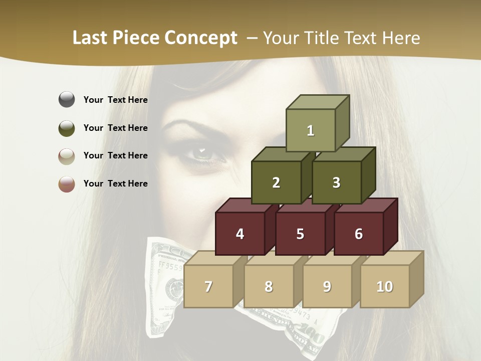 Young Beautiful Finance PowerPoint Template