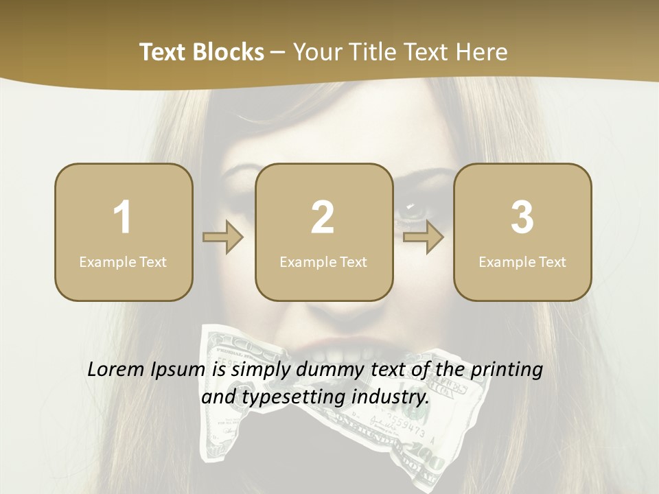 Young Beautiful Finance PowerPoint Template