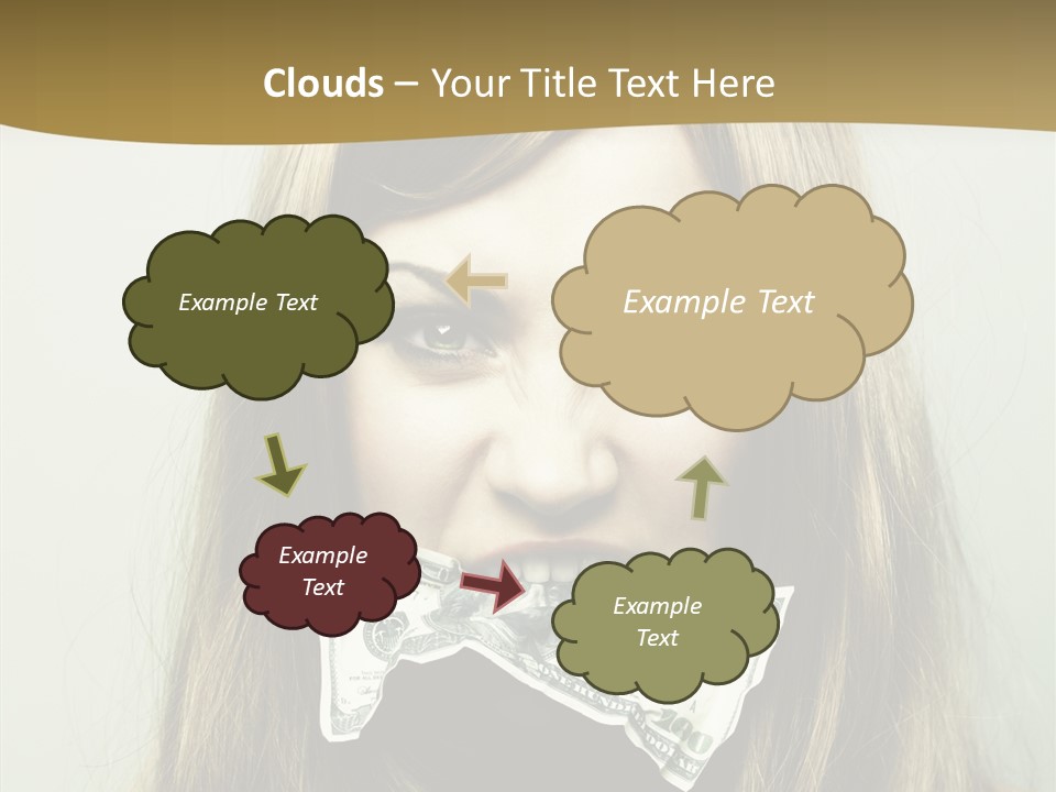 Young Beautiful Finance PowerPoint Template