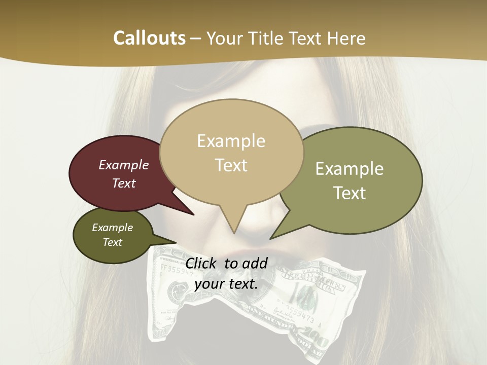 Young Beautiful Finance PowerPoint Template