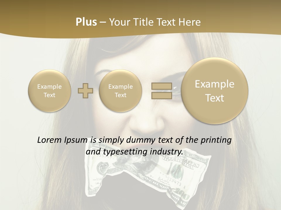 Young Beautiful Finance PowerPoint Template