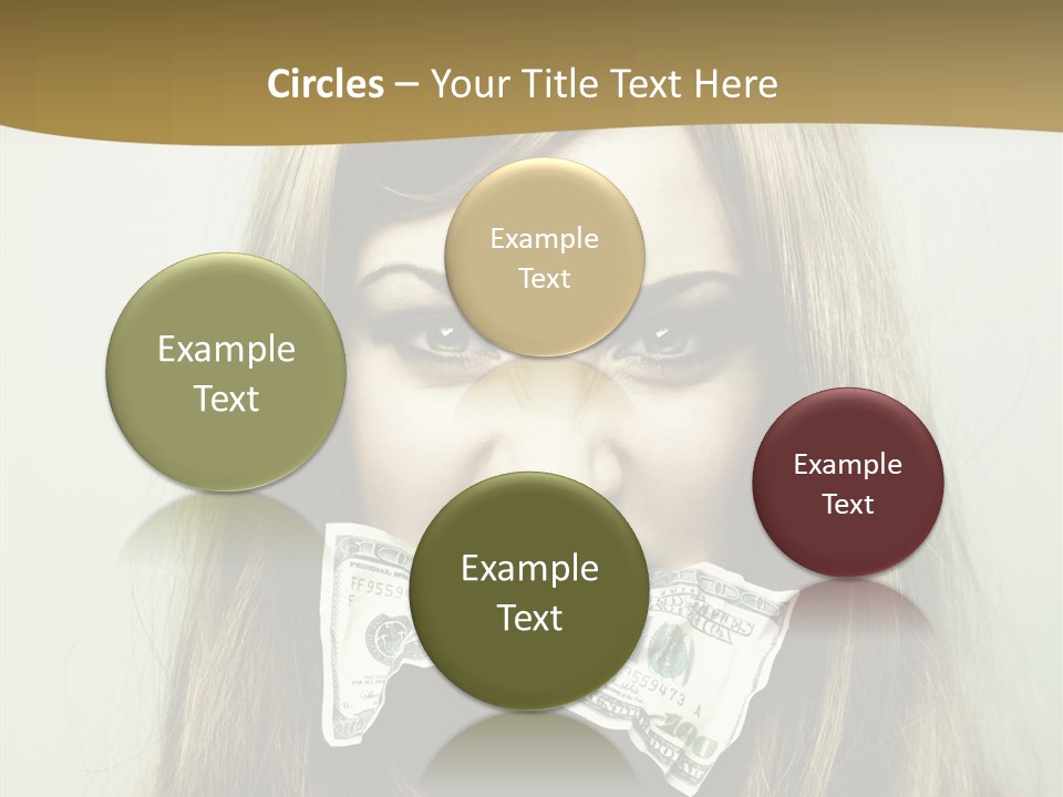 Young Beautiful Finance PowerPoint Template