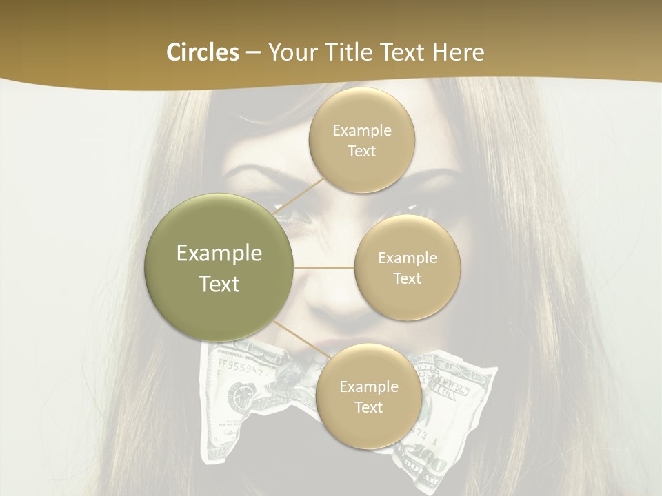 Young Beautiful Finance PowerPoint Template