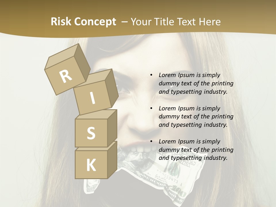 Young Beautiful Finance PowerPoint Template