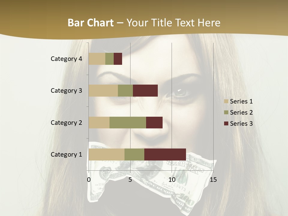 Young Beautiful Finance PowerPoint Template