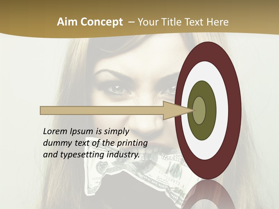 Young Beautiful Finance PowerPoint Template