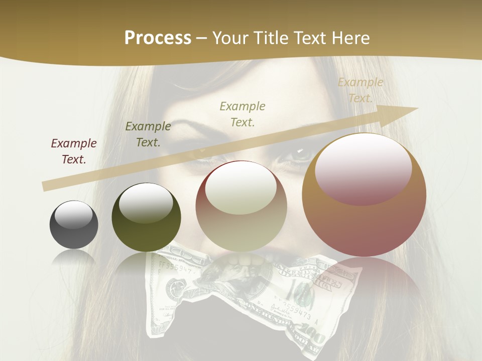 Young Beautiful Finance PowerPoint Template