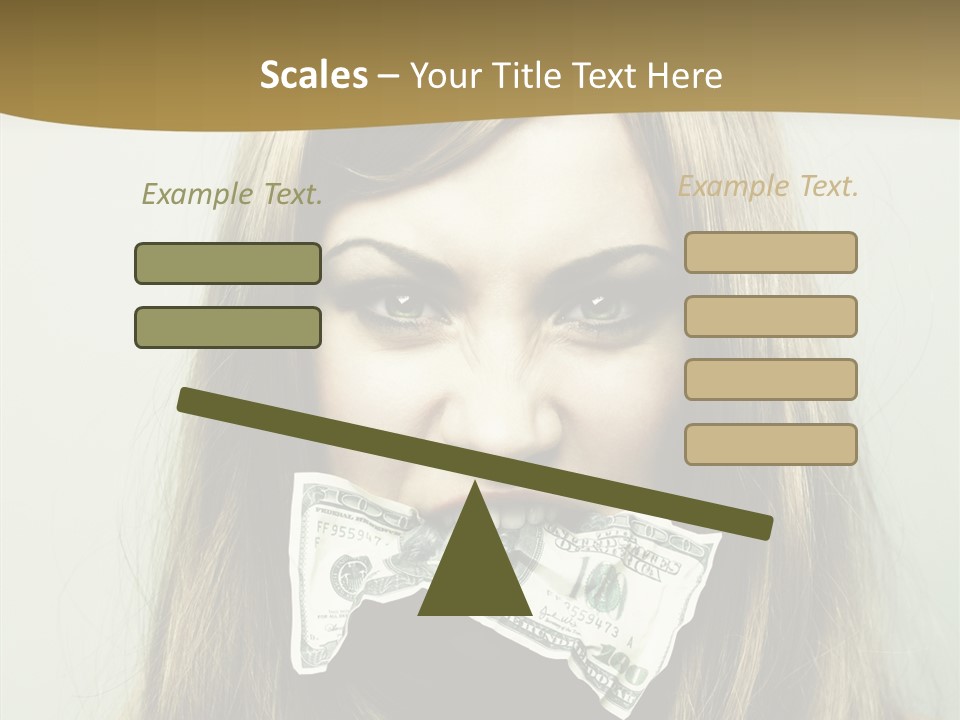 Young Beautiful Finance PowerPoint Template