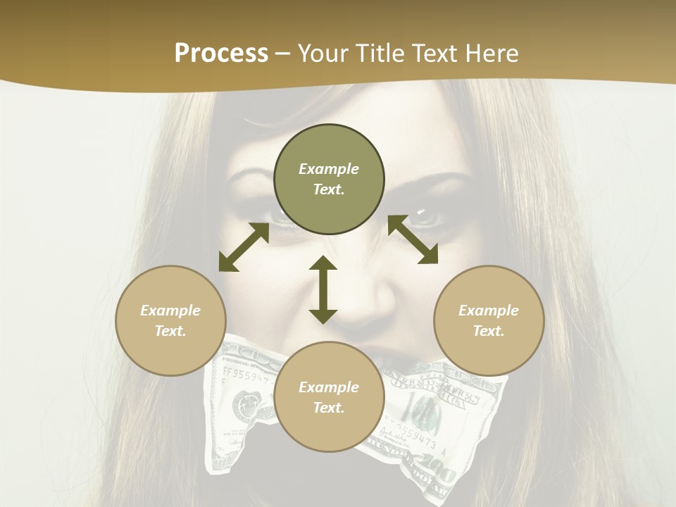 Young Beautiful Finance PowerPoint Template