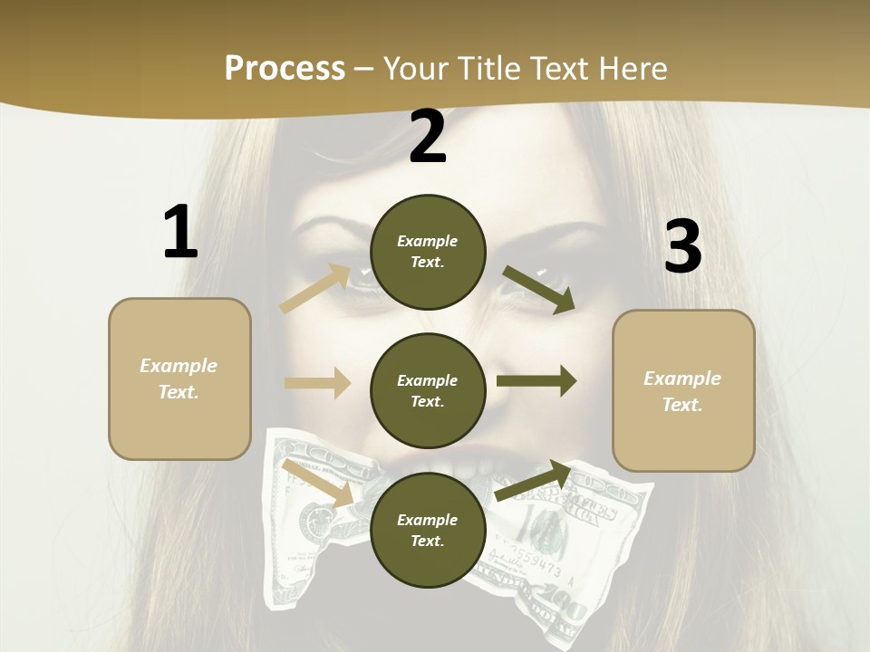 Young Beautiful Finance PowerPoint Template