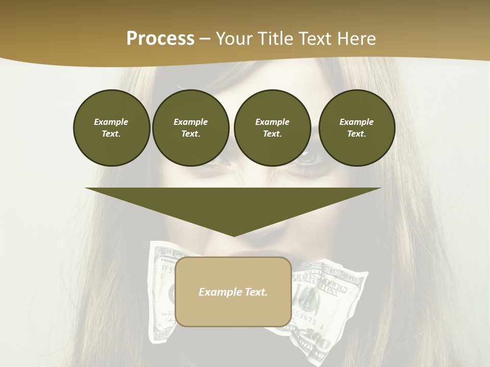 Young Beautiful Finance PowerPoint Template
