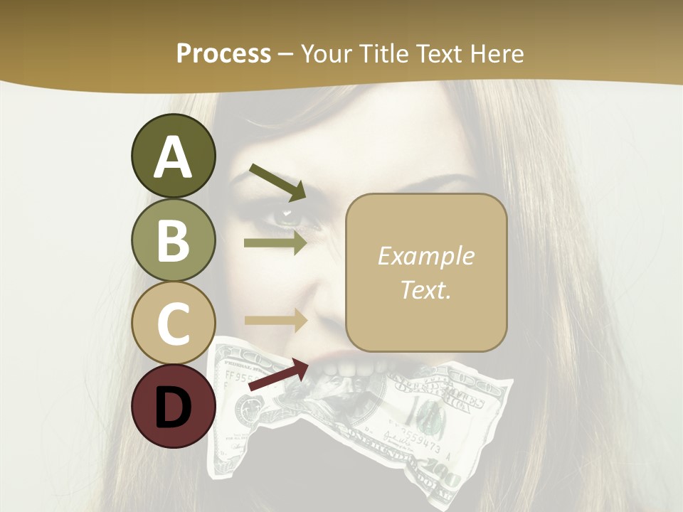 Young Beautiful Finance PowerPoint Template