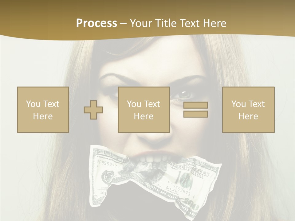 Young Beautiful Finance PowerPoint Template
