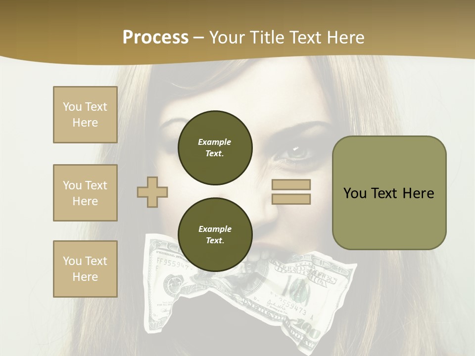 Young Beautiful Finance PowerPoint Template