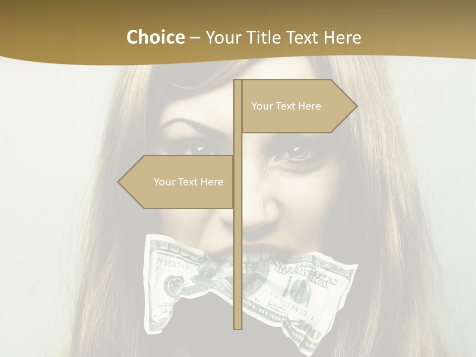 Young Beautiful Finance PowerPoint Template